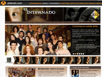 La web de El Internado, una referencia a nivel internacional