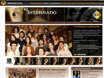 La web de El Internado, una referencia a nivel internacional La web de El Internado, una referencia a nivel internacional