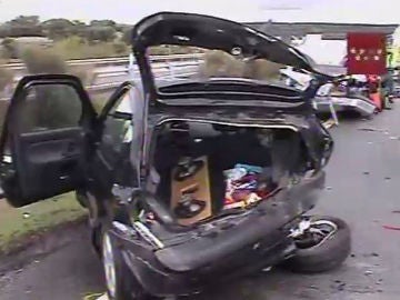 Accidente múltiple en la A-1 Accidente múltiple en la A-1