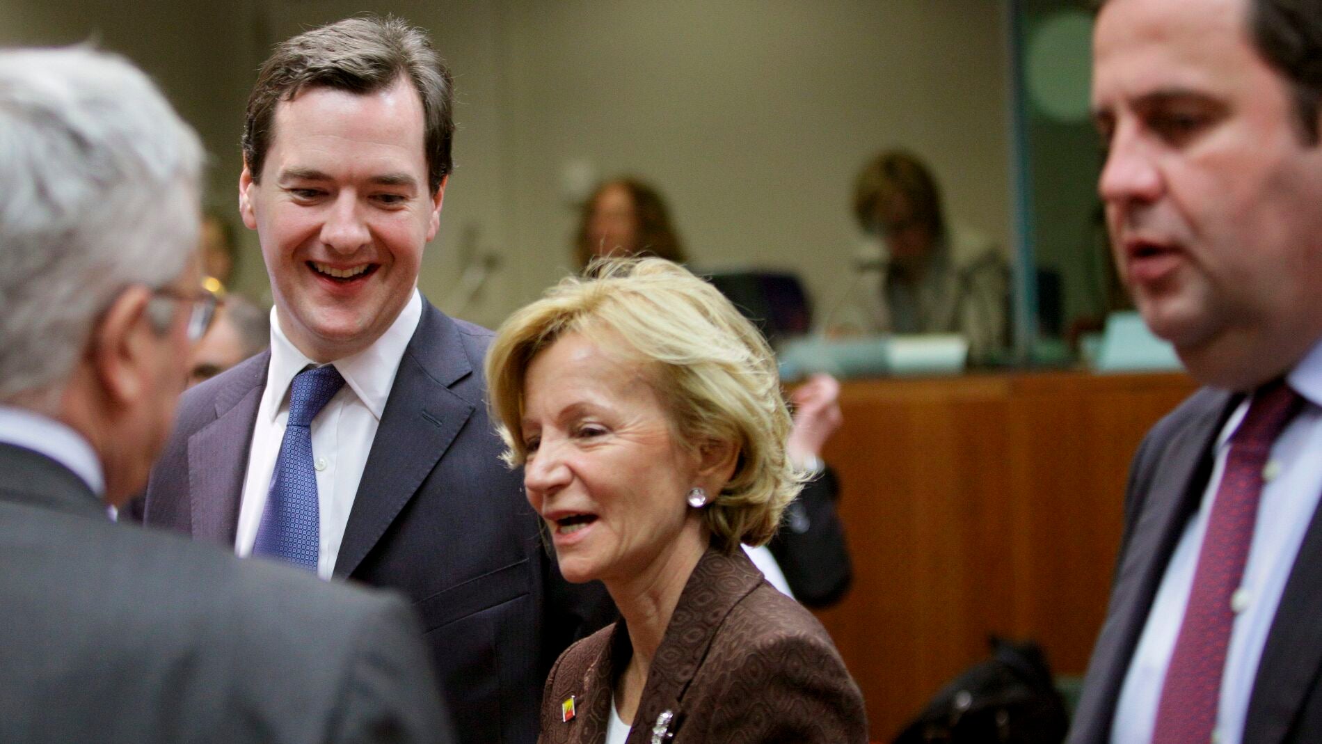 Elena Salgado en Bruselas