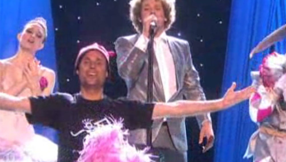 Un espontáneo en Eurovisión