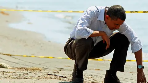 Obama visita la marea negra Obama visita la marea negra