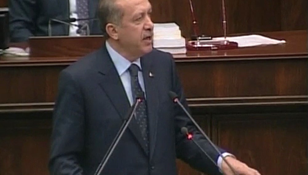 Duro discurso de Erdogan