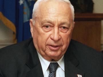 Foto de archivo de Ariel Sharon