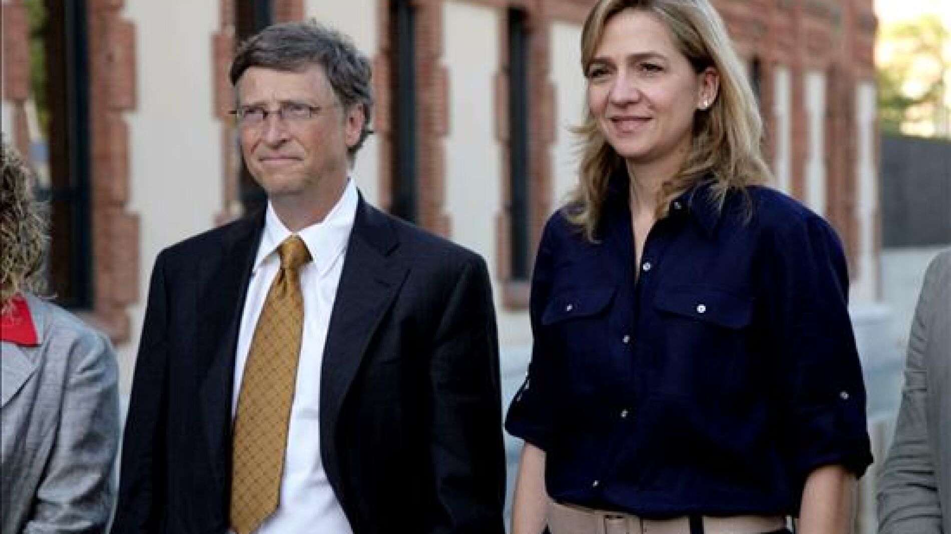 Bill Gates con la Infanta Cristina
