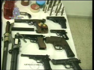 Casi 100 armas incautadas por la Policia Nacional