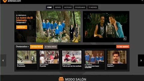 Visor en 'modo sal&oacute;n'