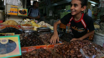 Mercado en Gaza