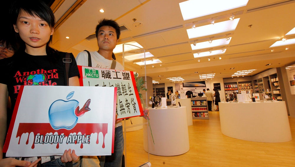 Protestas en Foxconn
