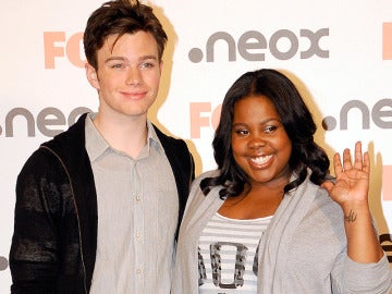 Photocall Amber Riley y Chris Colfer en Madrid