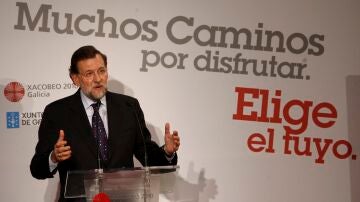 Mariano Rajoy da un mitin