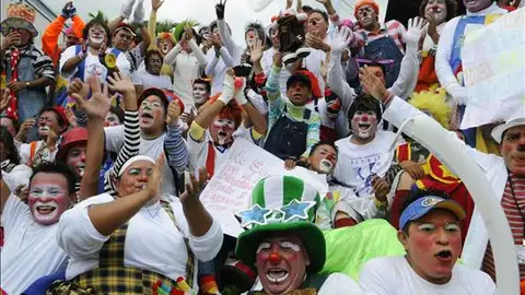 Manifestación de payasos Manifestación de payasos