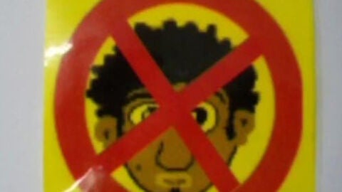 Carteles racistas en Mallorca
