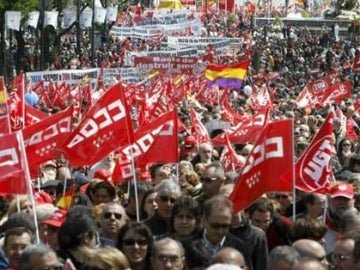 Manigestación de UGT y CCOO