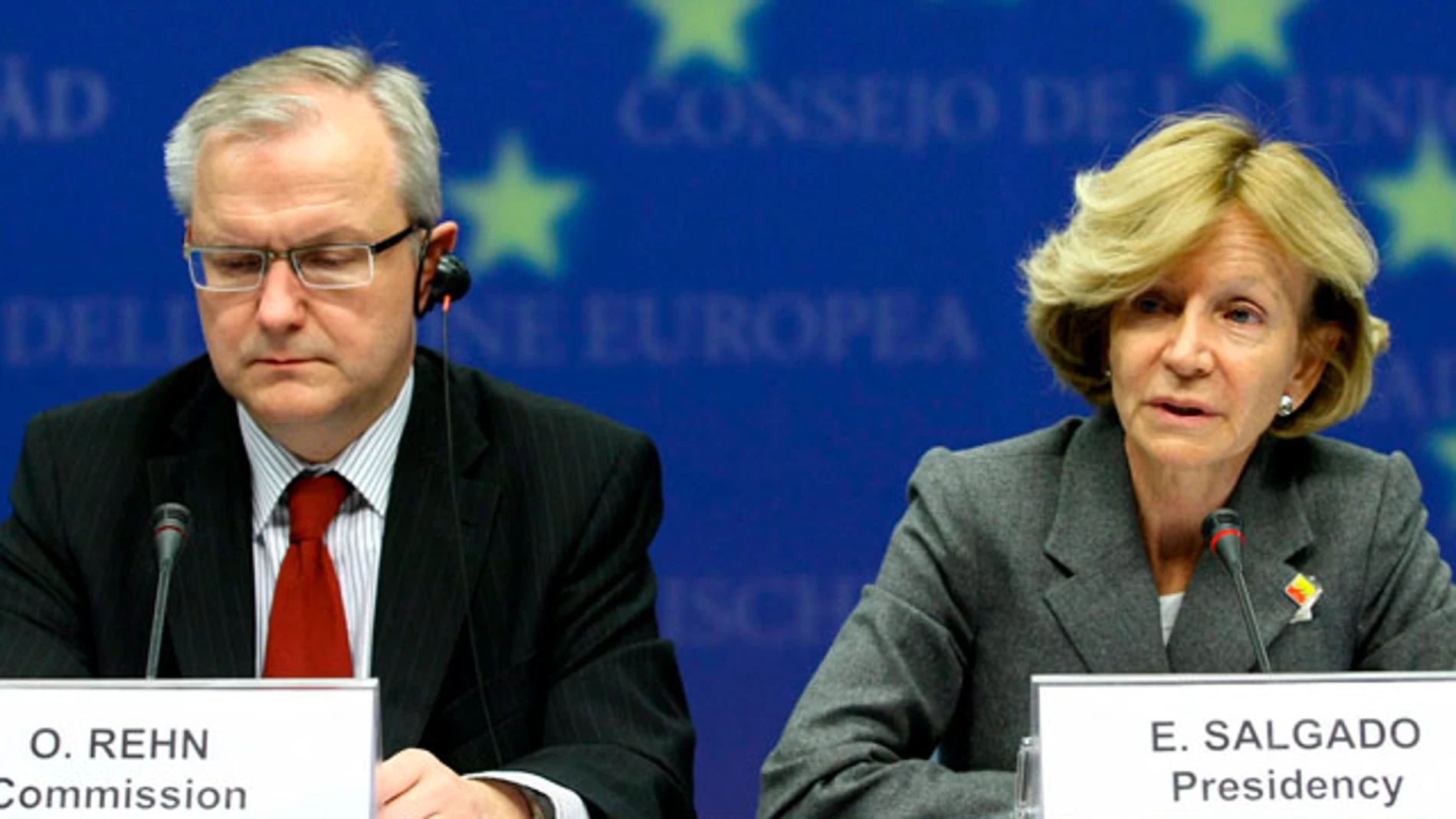 Elena Salgado y Olli Rehn Elena Salgado y Olli Rehn