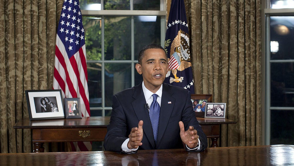 Obama desde el despacho oval