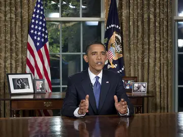 Obama desde el despacho oval Obama desde el despacho oval