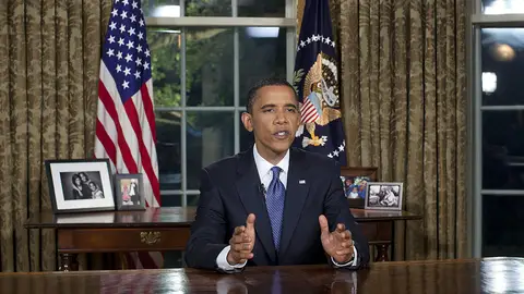 Obama desde el despacho oval Obama desde el despacho oval