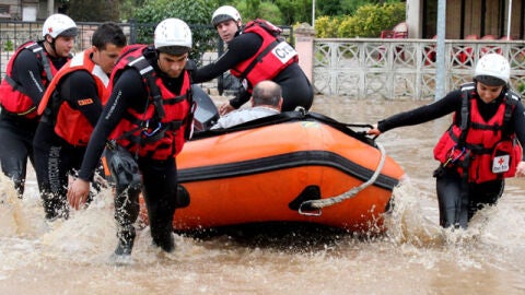 Rescate por las lluvias en Cantabria