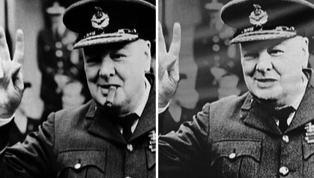 Churchill, retocado con Photoshop