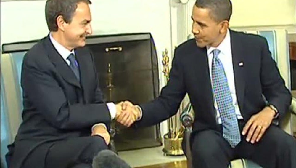 Encuentro entre Zapatero y Obama