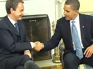 Encuentro entre Zapatero y Obama