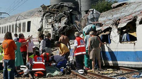Imagen del accidente de Palencia en 2006
