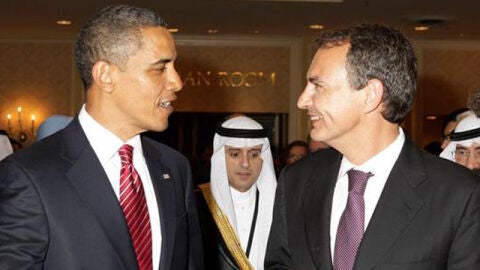 Zapatero y Obama en la cumbre del G20