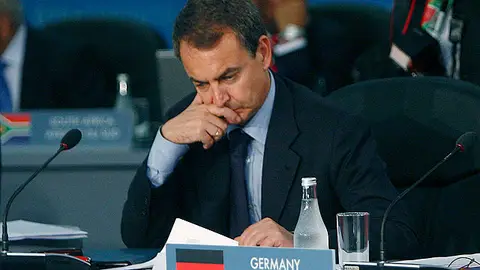 Zapatero durante su reunión en el G 20 Zapatero durante su reunión en el G 20