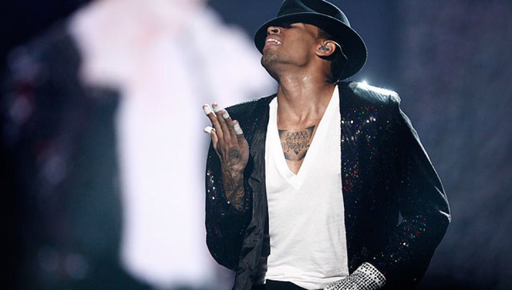 Chris Brown en los premios BET