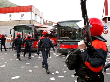 Incidentes durante la huelga general en el País Vasco Incidentes durante la huelga general en el País Vasco