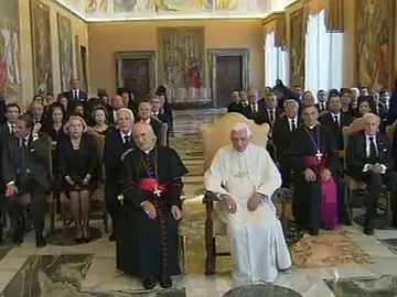 El Papa, con destacados empresarios españoles El Papa, con destacados empresarios españoles