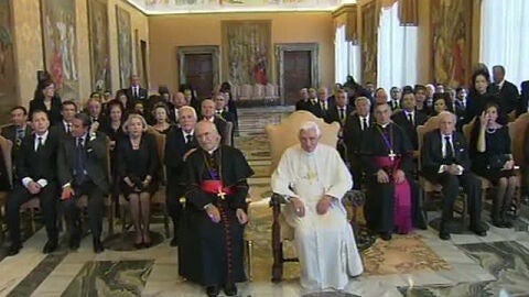 El Papa, con destacados empresarios espa&ntilde;oles