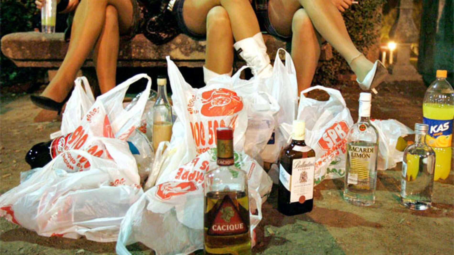 Botell&oacute;n en la calle