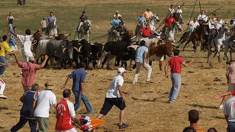Los encierros son típicos en las fiestas patronales Los encierros son típicos en las fiestas patronales