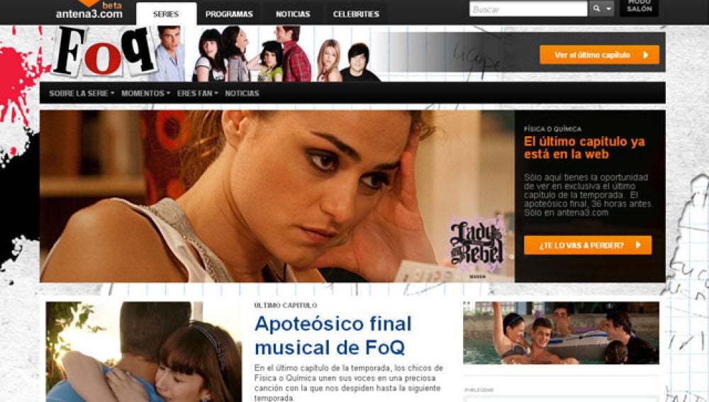 Antena3.com, web líder de una televisión