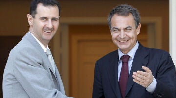 Zapatero con el presidente sirio