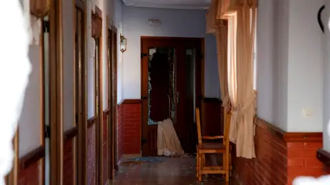 Residencia incendiada en Zamora Residencia incendiada en Zamora