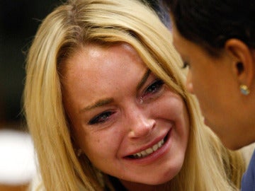 Lindsay Lohan durante el juicio