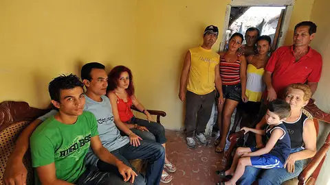 Familia del opositor cubano Lester González Familia del opositor cubano Lester González
