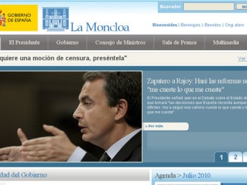 Nueva web de La Moncloa