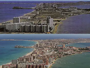 La transformación de La Manga del Mar Menor La transformación de La Manga del Mar Menor