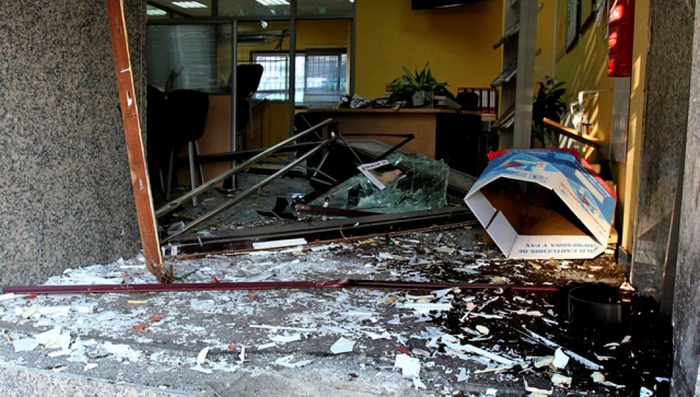 Explosión de un artefacto en Vigo