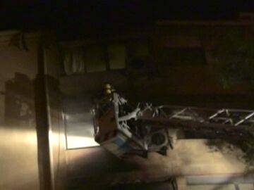 Casa incendiada en Madrid Casa incendiada en Madrid
