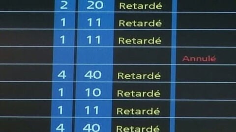 Cancelaciones y retrasos en Francia