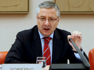 José Blanco, durante la Comisión de Fomento del Congreso