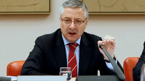José Blanco, durante la Comisión de Fomento del Congreso José Blanco, durante la Comisión de Fomento del Congreso