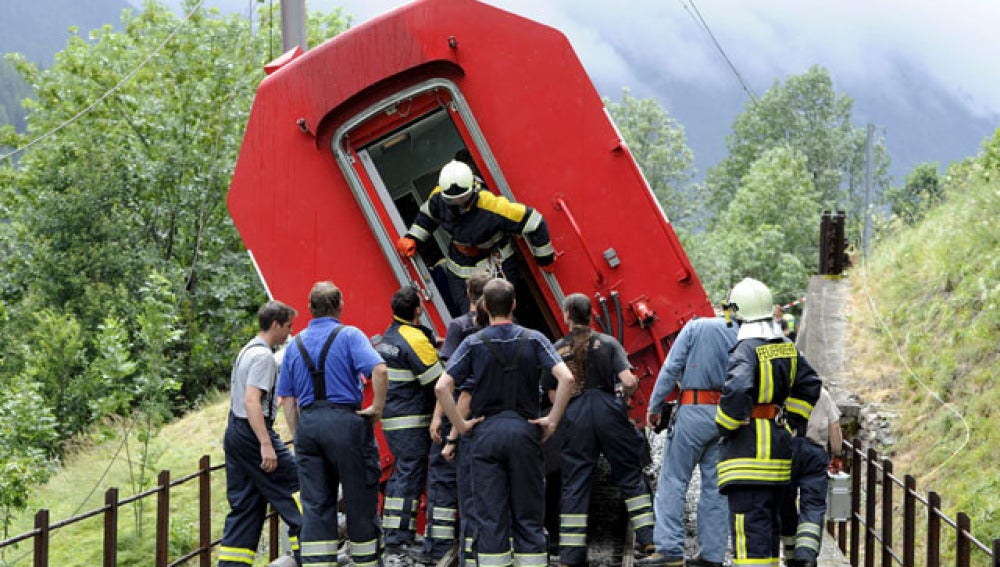 Descarrilamiento en Suiza