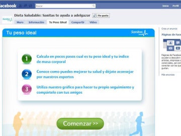 Facebook y Sanitas ayudan a alcanzar el 'peso ideal' Facebook y Sanitas ayudan a alcanzar el 'peso ideal'
