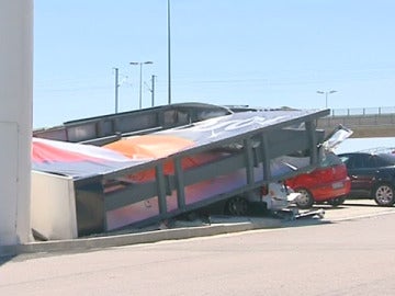 Fuertes vientos en Zaragoza, Teruel y Navarra